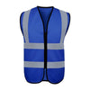 15 Pieces Blue (No Pocket) Reflective Vest Safety Reflective Vest Traffic Warning Vest Night Reflective Vest