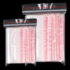 15cm * 22cm 500 Pieces Disposable PE 8 Thread Self Sealing Bag Thickened Transparent Sealed Bag Zipper Bag Sample Storage Bag