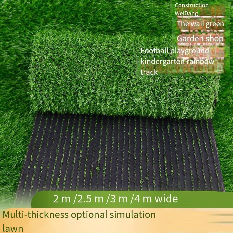1 Square Meter 20 mm Artificial Lawn Simulation Lawn Plastic False Turf Mat Decoration Green Plant Construction Site Enclosure Lawn Grass