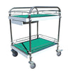 2 Layer Mobile Trolley Tool Car, Office Goods Pushing Document, On-board Material Circulation Car, Small Pull Car, Flat Car, Carrying Car