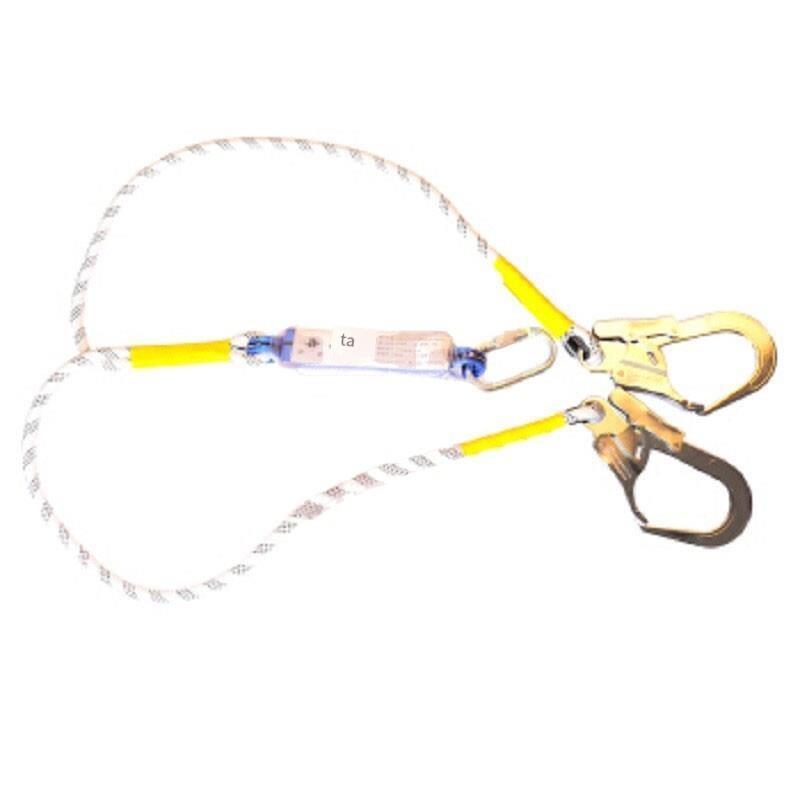 Double Hook Safety Rope For Buffer In High Altitude Operation Solid Safety Ropes