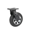 8Inch Caster Silent Truck Trailer Wheel Alloy Rubber Wheel High Load Heavy Industrial Caster 8Inch Single Wheel