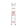 5m Thickened Aluminum Alloy Lifting Ladder Telescopic Ladder Non-slip Adjustable