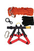 30m Fire Safety Ropes Emergency Escape Rope Kit Climbing Equipment Fire Rescue Parachute Rope