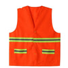 Safety Reflective Vest with Hat Sanitation Vest Work Clothes Reflective Clothing for Cleaning Workers Road Construction - Orange