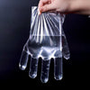 Disposable PE Thickened Gloves  For Food Catering Beauty And Housework Transparent  Plastic Hand Film 3 Bags ( 100 Pieces / Bags )