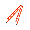 5.9FT Folding Ladder Carbon Steel Double Side Ladder Thickening Commercial Indoor Engineering Miter Ladder 1.8m Carbon Steel