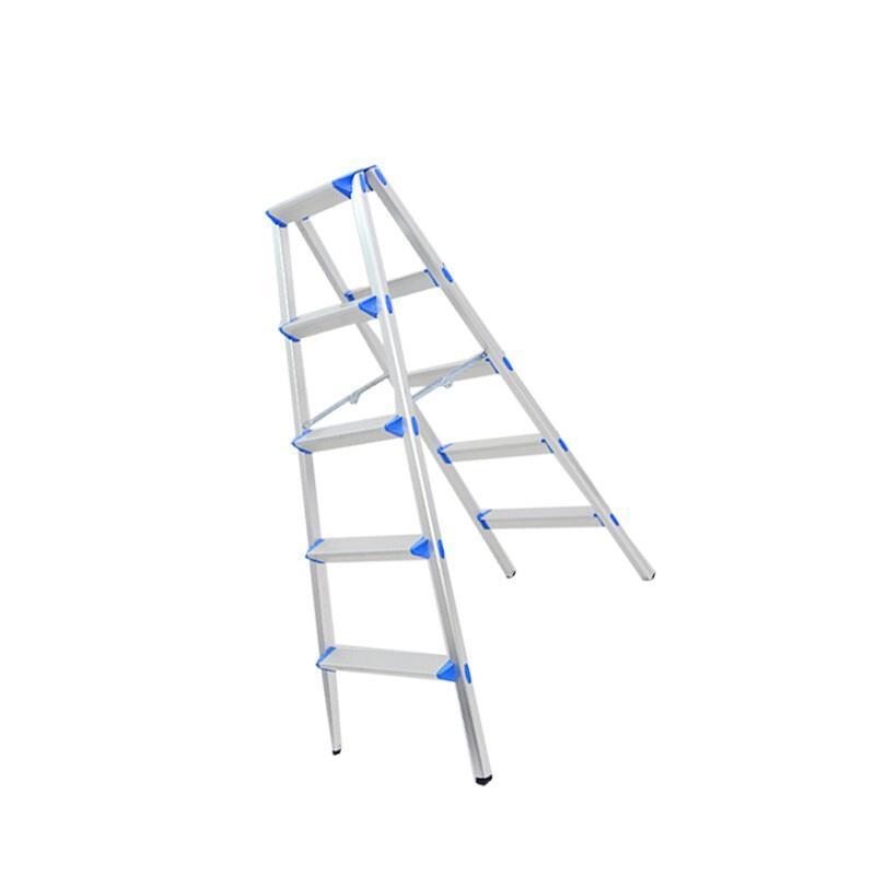 1.4m Two Side Anti Slip Folding Ladder, Aluminum Ladder, Herringbone Thickened Ladder, Factory Family Ladder, Double Side Ladder, 5 Steps