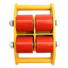 6T Small Handling Equipment Orange PU Casters Thickened Steel Plate Handling Truck for Materials Handling