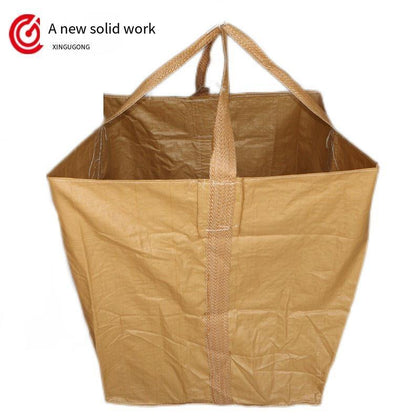 ZH2298 Yellow Two Ton Bag Container Woven Bottom Support Large Opening 86 * 86 * 100