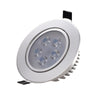 Led Spotlight  Light Embedded Small Spotlight, Sky Lantern 3w, Opening 50-60mm, Bright Silver Surface White Light 6500k (sunflower)