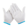 10 Pairs Safety Gloves Labor Protection Gloves Cotton Thread Gloves White Gloves Protective Gloves Thickened Work Gloves Free Size