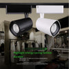 Led Rail Spotlight  10w 3000k 24 Degree Black