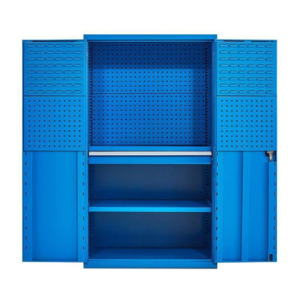 Heavy Hardware Tool Cabinet Finishing Cabinet Workshop Tool Storage Cabinet Hanging Plate Steel Cabinet Blue C2142