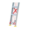 5m Aluminum Alloy Lift Miter Ladder Professional Engineering Telescopic Ladder