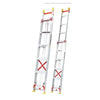 Aluminum Alloy Elevating Miter Ladder 8m Professional Engineering Telescopic Ladder