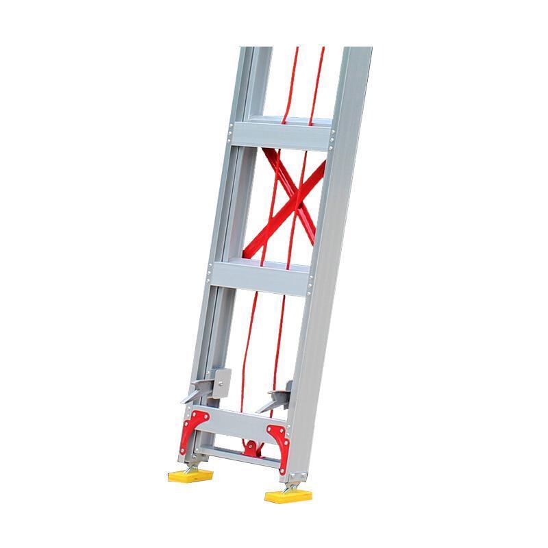 12m Aluminum Alloy Elevating Miter Ladder Professional Engineering Telescopic Ladder