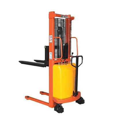 Single Door Semi Electric Stacker Electric Forklift 1t 1.6m Hydraulic Lifting Loading Unloading Pallet Stacking Forklift