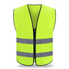 Reflective Vest Safety Vest Two Horizontal Fluorescent Yellow Uniform Free Size