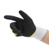 12 Pairs Of Free Size Nitrile PU Safety Gloves Double Layer Dipping Foam Latex Gloves Construction Protective Gloves