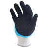 12 Pairs Of Double Layer Latex Impregnated Free Size Black Safety Gloves Foamed Frosted Gloves Construction Protective Gloves