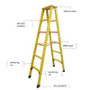 2m FRP Fiber Insulation Ladder, Miter Ladder, Electrical Ladder, Tool Platform, Ladder, Folding Engineering, Thickened Light Engineering Ladder