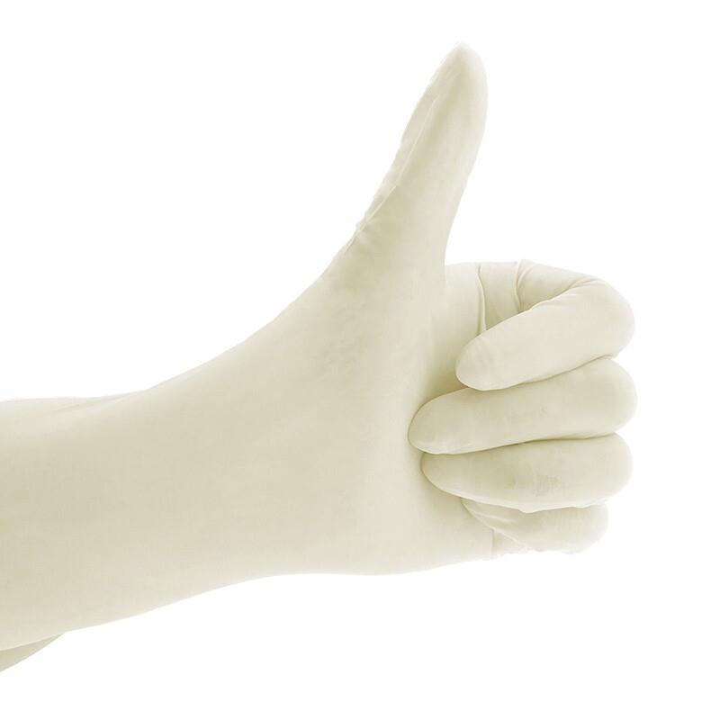 600 Pieces Disposable Rubber Sterilization Inspection Gloves [100 Pairs / Box * 6 Boxes ]