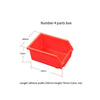 Parts Box No.4 Red 140 * 105 * 75 Combined Screw Box Tool Storage Box