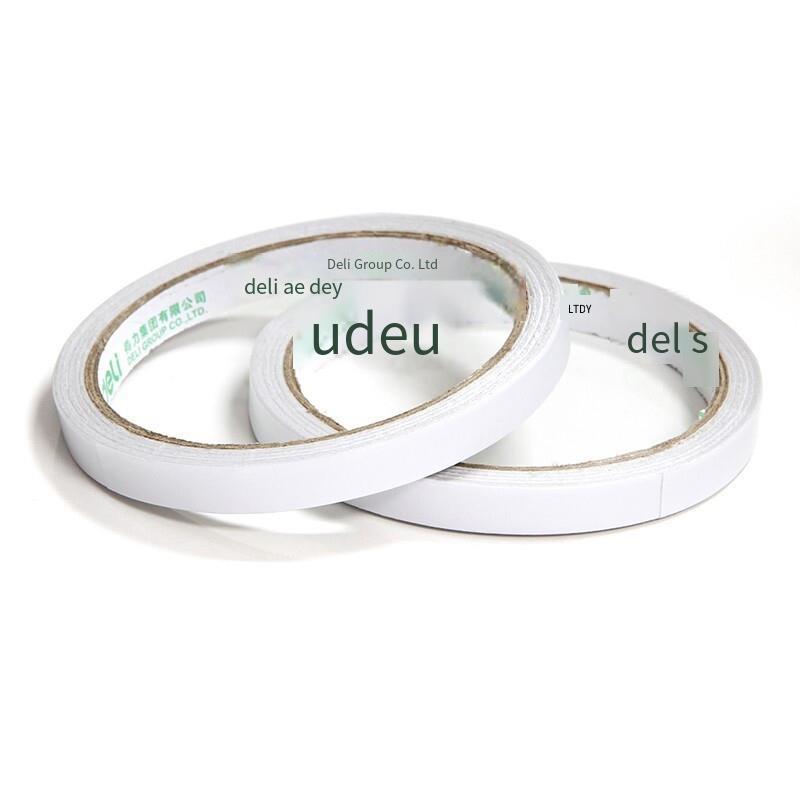 Cotton Paper Double Sided Tape 9mm * 9100mm * 80um (White) (32 Rolls / Bag)