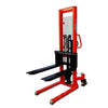 Load 1t Rise 1.6m Forklift Manual Hydraulic Stacker Lift Forklift Loading And Unloading Lifting Stacking Vehicle