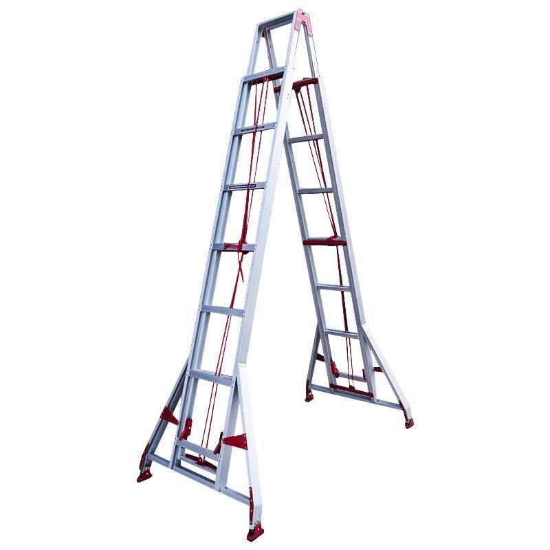6m Double Side Hand Lift High-quality Ladder Aluminum Alloy Material Steps 20* 20