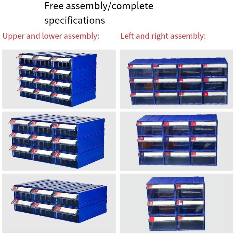 240 * 130 * 78 mm Modular Plastic Parts Cabinet Drawer Type Component Box Material Box Drawer Type Storage Box Parts Box