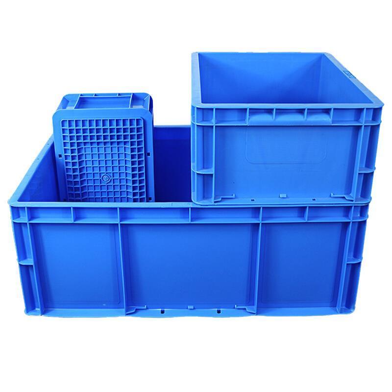 600 * 400 * 230mm Plastic Turnover Box Logistics Transfer Box  Warehouse Workshop Plastic Box Transportation Storage Box  (blue)