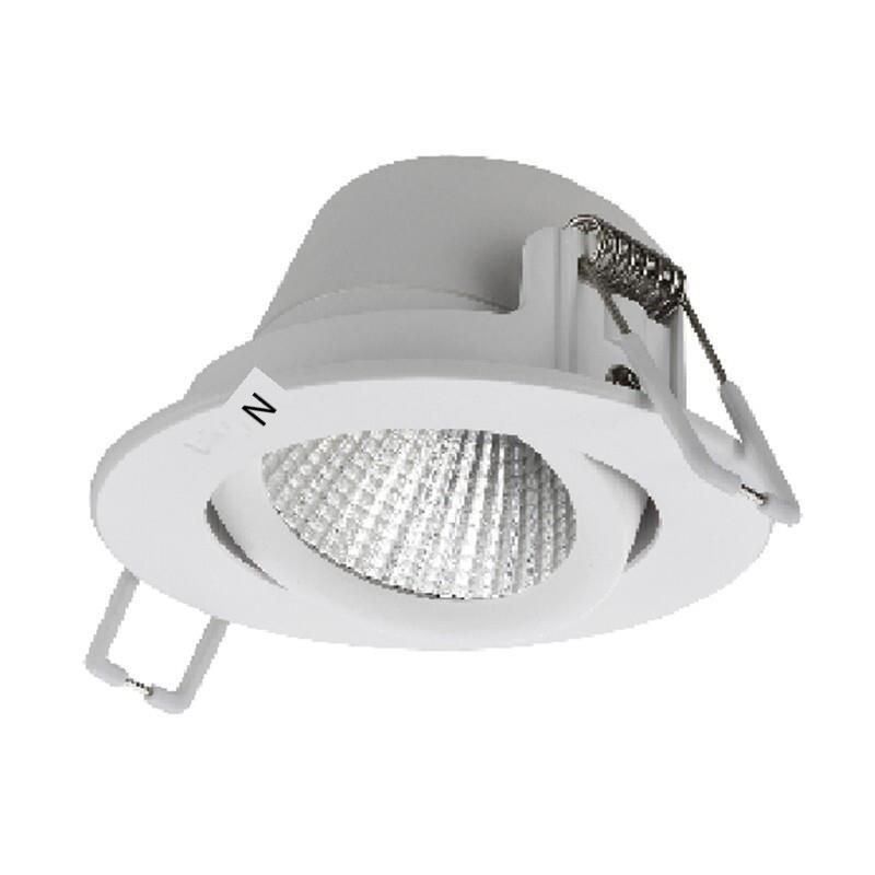 Ceiling Light 3W Embedded Installation Cold Light 5700k Ordinary Switch Control Alloy Material