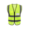 Multi-Pocket Reflective Vest Reflective Vest Peach Net Fluorescent Yellow Men & Women