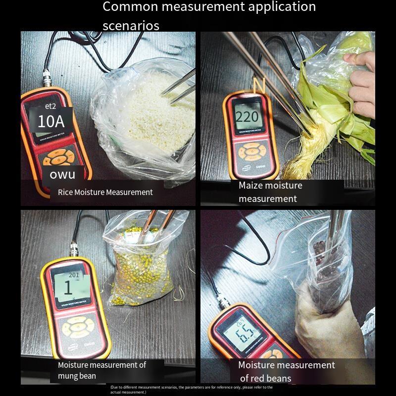 Grain Moisture Meter Wheat Corn Grain Moisture Content Detection Split Type Moisture Measurement Temperature Test