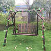 Balcony Cradle Courtyard Hanging Basket Swing Outdoor Carbon Double Wooden Hanging Chair Rocking Chair Log Swing Without Top