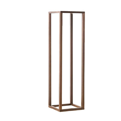 Solid Wood Flower Rack Indoor Living Room Floor Type Flower Table Simple And Creative Decoration Bedroom Porch Partition Table New Chinese Storage Rack Vertical Flower Rack - Large Walnut