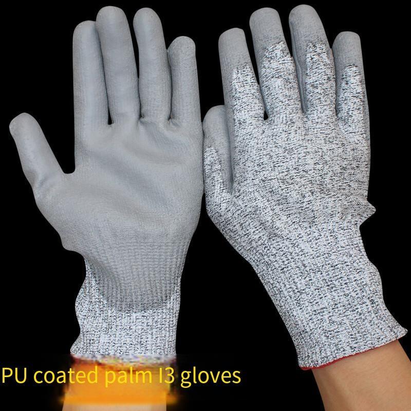 Coating Stab Proof Steel Wire Grade 5 Kitchen Wear-resistant Glass Fish Killing Woodworking Labor Protection Anti Cutting Gloves Free Size