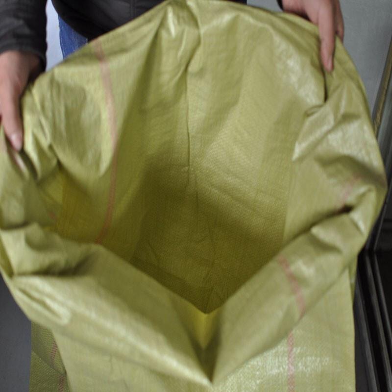 10 Pieces Woven Bag Snake Skin Bag Logistics Woven Bag Construction Garbage Bag Express Bag 1.2m * 1.5m Yellow Thickened Large Yellow