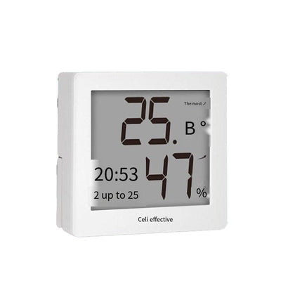 LCD Alarm Clock Electronic Temperature And Humidity Meter Baby Room Office Supplies White 8813 Electric Drill (no Backlight)