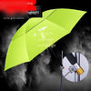 Outdoor Sunshade Umbrella Universal Rainproof Umbrella Folding Thickened Umbrella Single Layer Wind Resistant Green