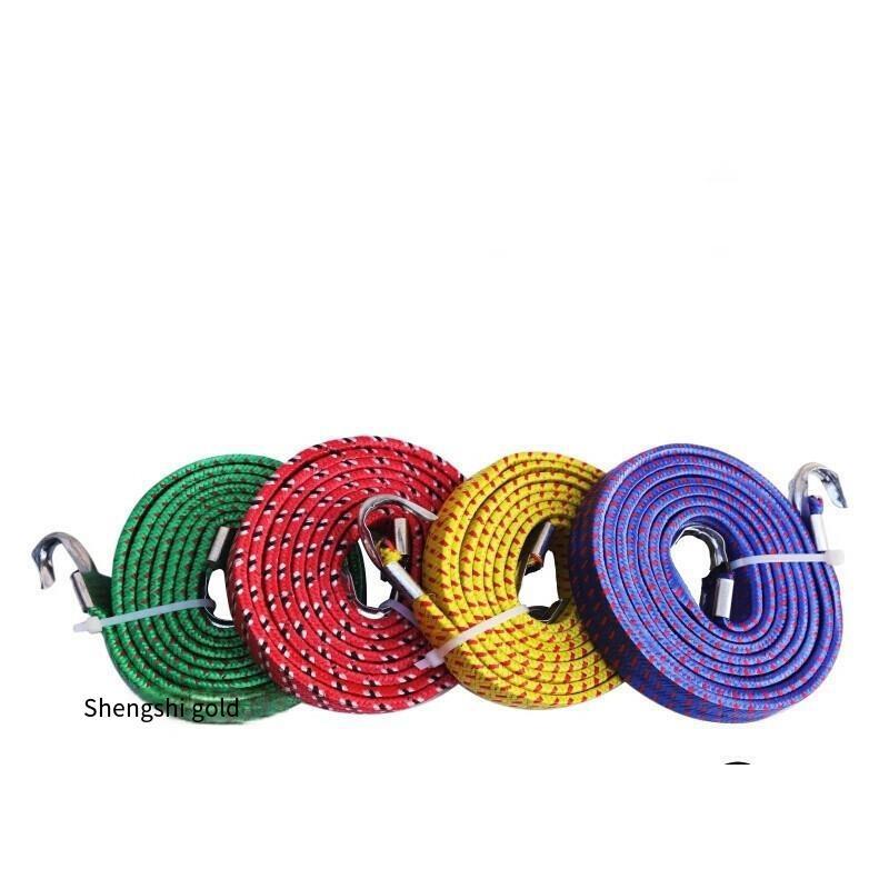 Customized Trolley Matching Elastic Rope Flatbed Car Luggage Cart Tool Car Elastic Rope Silent Carrier Goods Warehouse Car Elastic Rope Color Random Length 1.5m