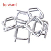Fiber Belt With 50 Pieces Of Recycled Buckle 16mm Wide Polyester Flexible Buckle Metal Wire Clip A1214