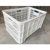 Plastic Basket Large Turnover Basket Plastic Frame Rectangular Storage Basket Fruit And Vegetable Box Express Box Size 65 × 400 × 320 MM White