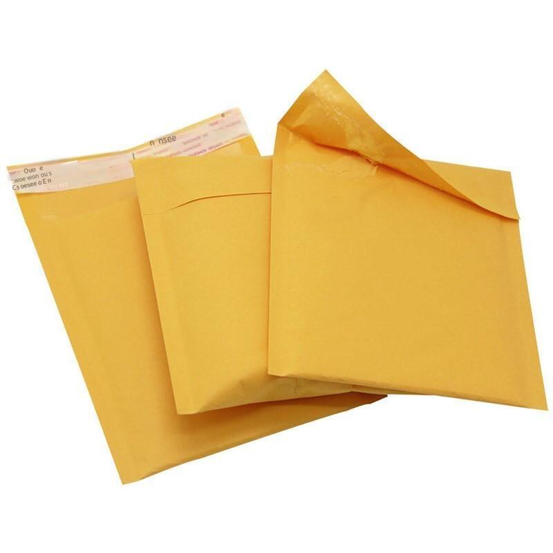 500 Only Kraft Paper Self Sealing Bag, Composite Bubble Envelope, Foam Shockproof Yellow Express Bag 15x21+4cm