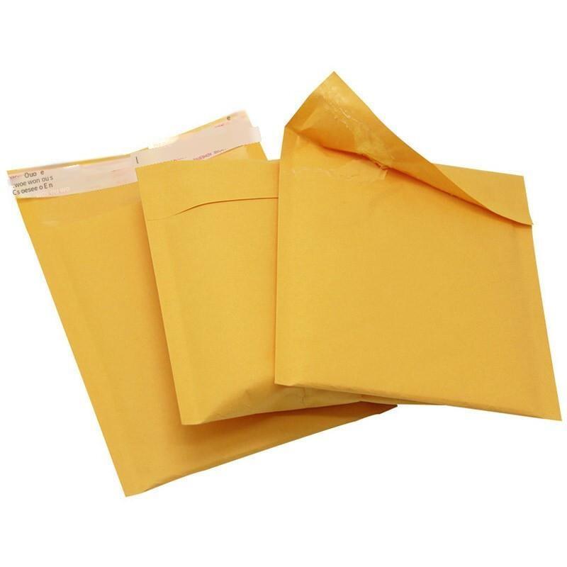 550 Only Kraft Paper Self Sealing Bag, Composite Bubble Envelope, Foam Shockproof Yellow Express Bag 17x17+4cm
