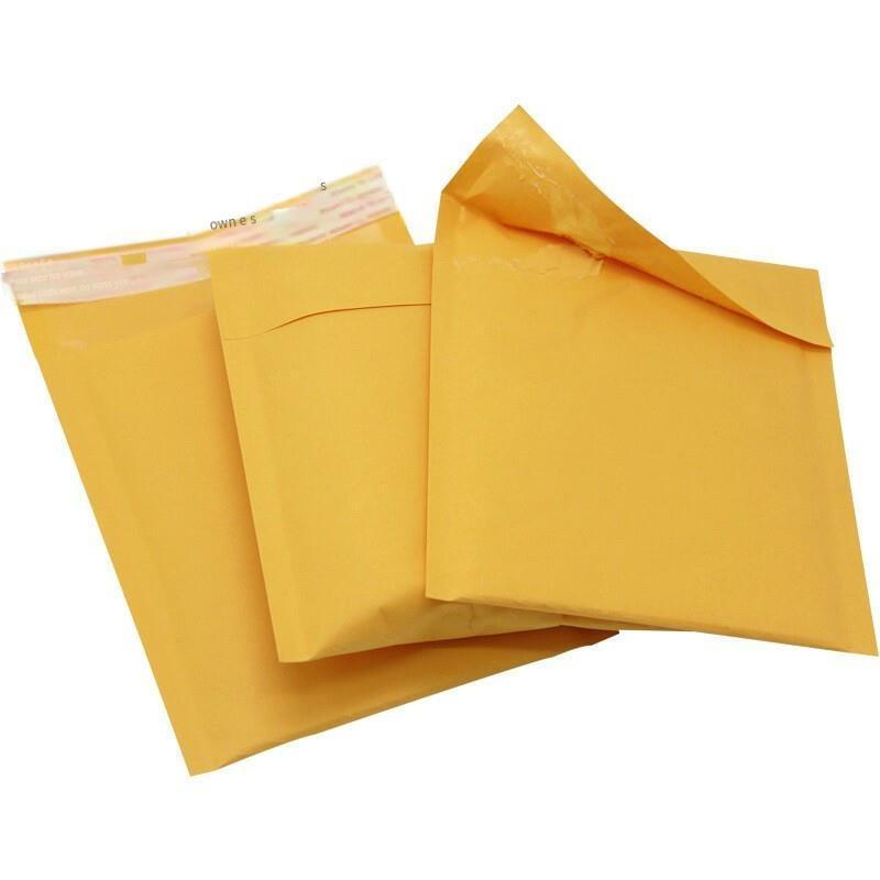 400 Only Kraft Paper Self Sealing Bag, Composite Bubble Envelope, Foam Shockproof Yellow Express Bag 19x23+4cm