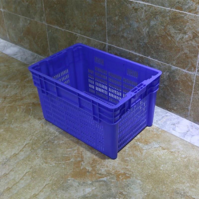 New Material Thickened Misplaced Basket Can Be Folded Vegetable Basket Multi Specification Hollow Mesh Stackable Turnover Box