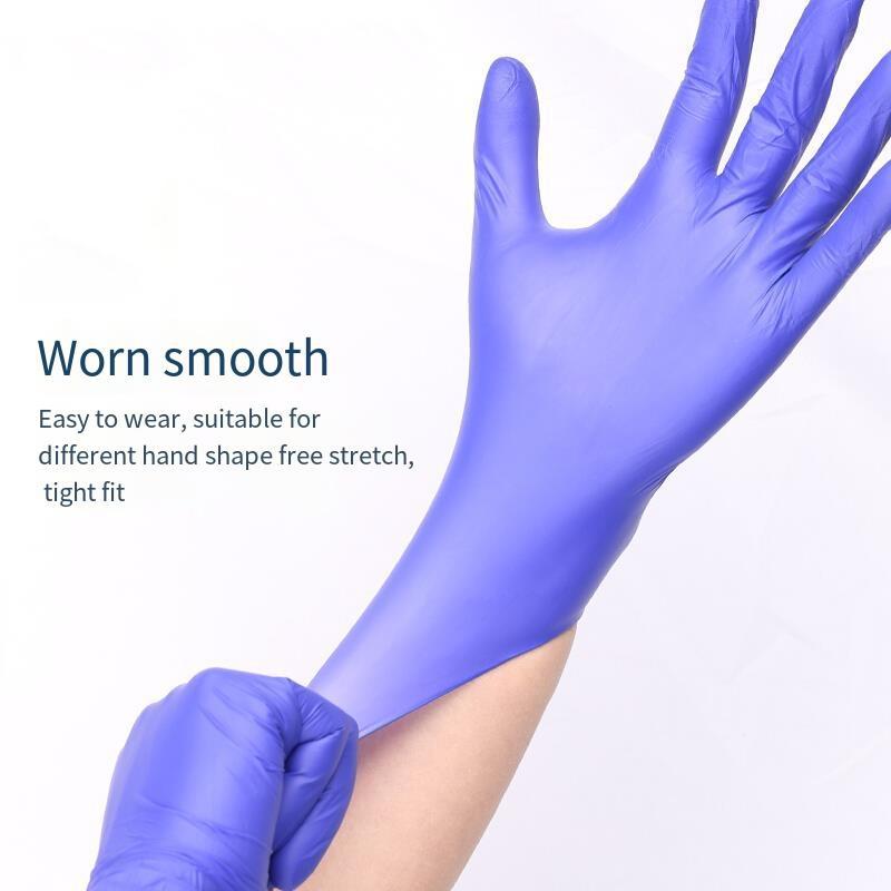 Disposable Gloves Nitrile Powder Free Thickened Household Cleaning Gloves 100 / Box L